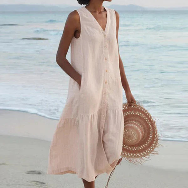 Rocio™ | Robe sans manches à décolleté en V