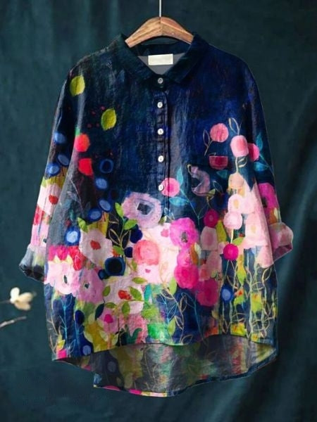 LILA | Chemisier à imprimé floral