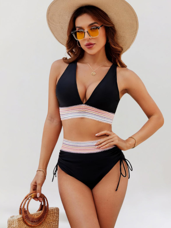 DIANE™ | Ensemble bikini avec bandeau de contrôle du ventre et taille haute
