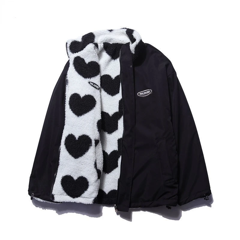 JASMINE | Manteau en forme de cœur double face