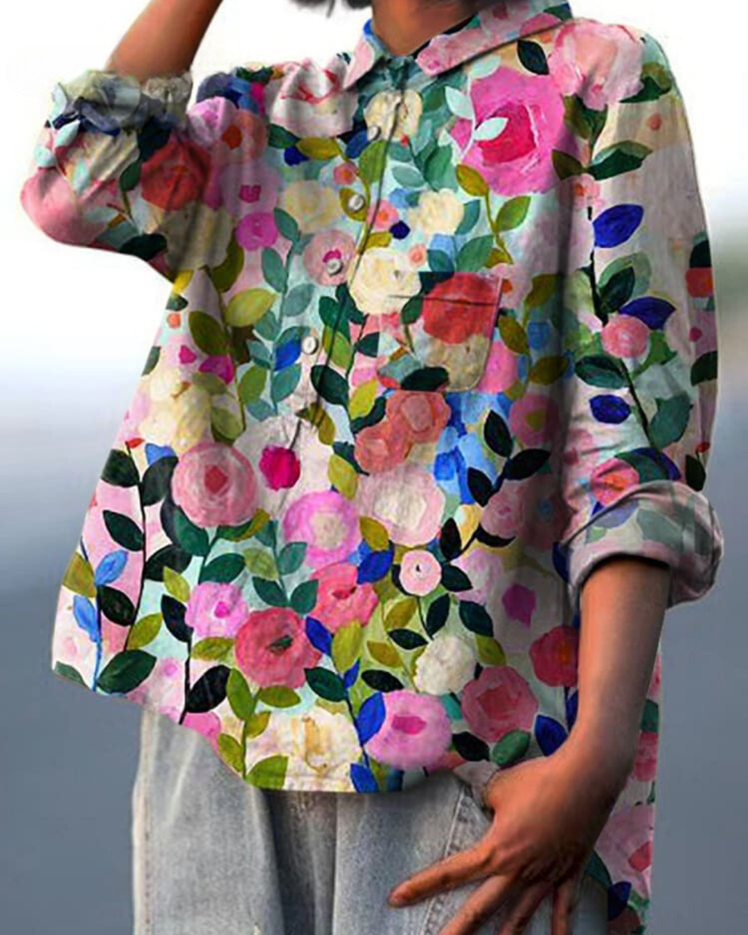 LILA | Chemisier à imprimé floral