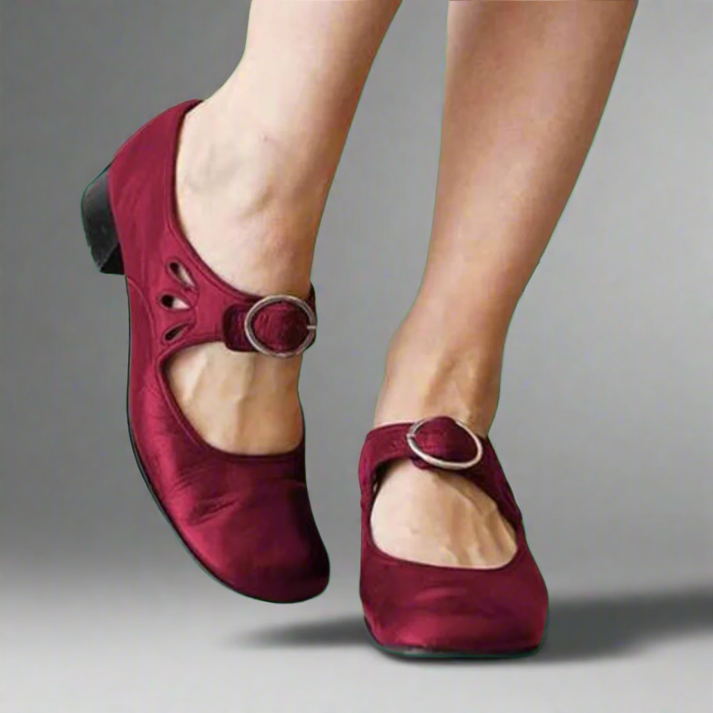 CHANTAL | Sandales orthopédiques en cuir avec semelle compensée confortable