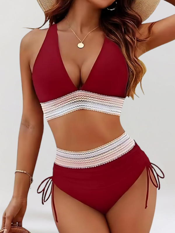 DIANE™ | Ensemble bikini avec bandeau de contrôle du ventre et taille haute