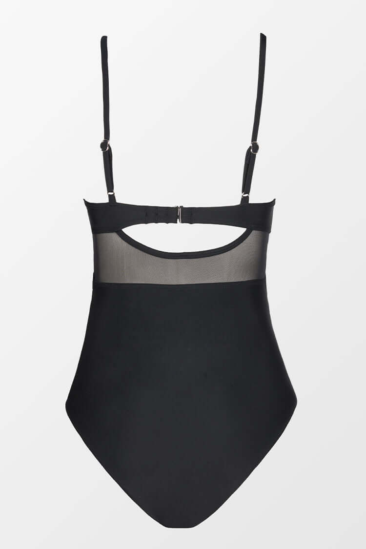 NINA | Maillot une pièce sculptant avec détails transparents