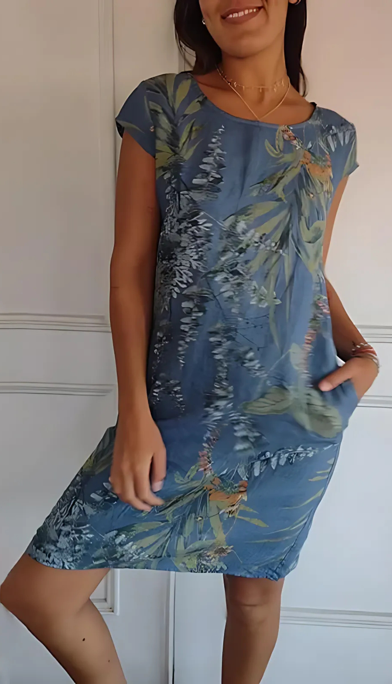 SOLIS | Robe Élegante Confortable à Col Rond