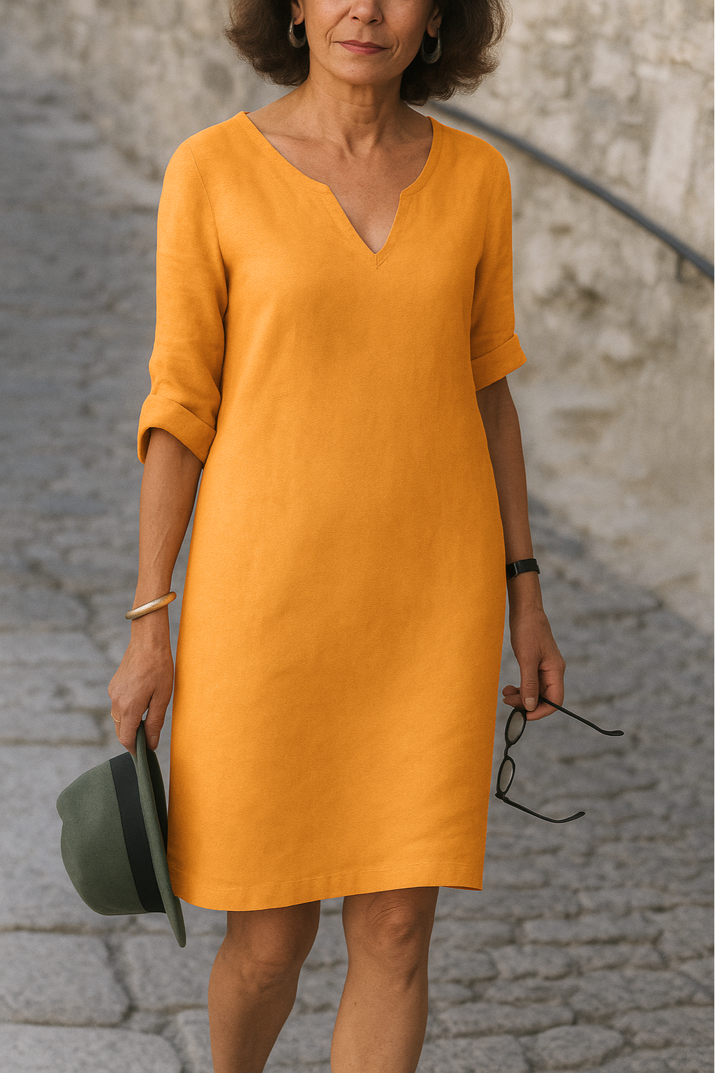 AMÉLIE™ | Robe élégante à col en V