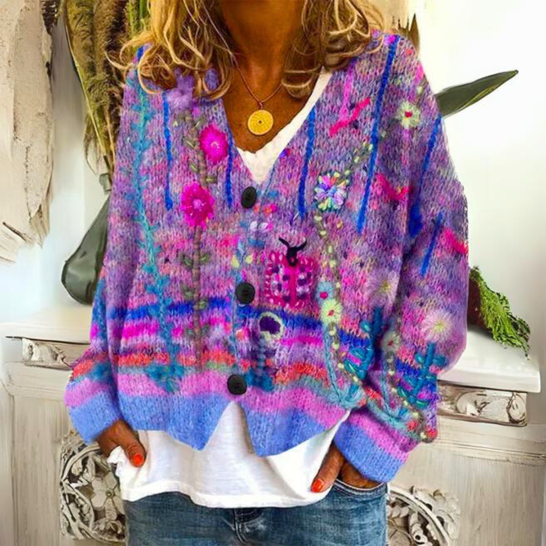 LOUISE™ | Pull tricoté douillet et coloré