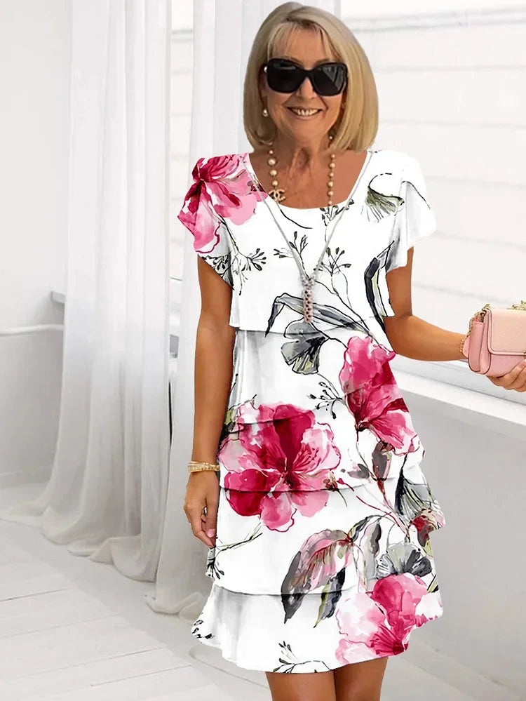 NIVRA | Robe Maxi Élégante à Imprimé Floral