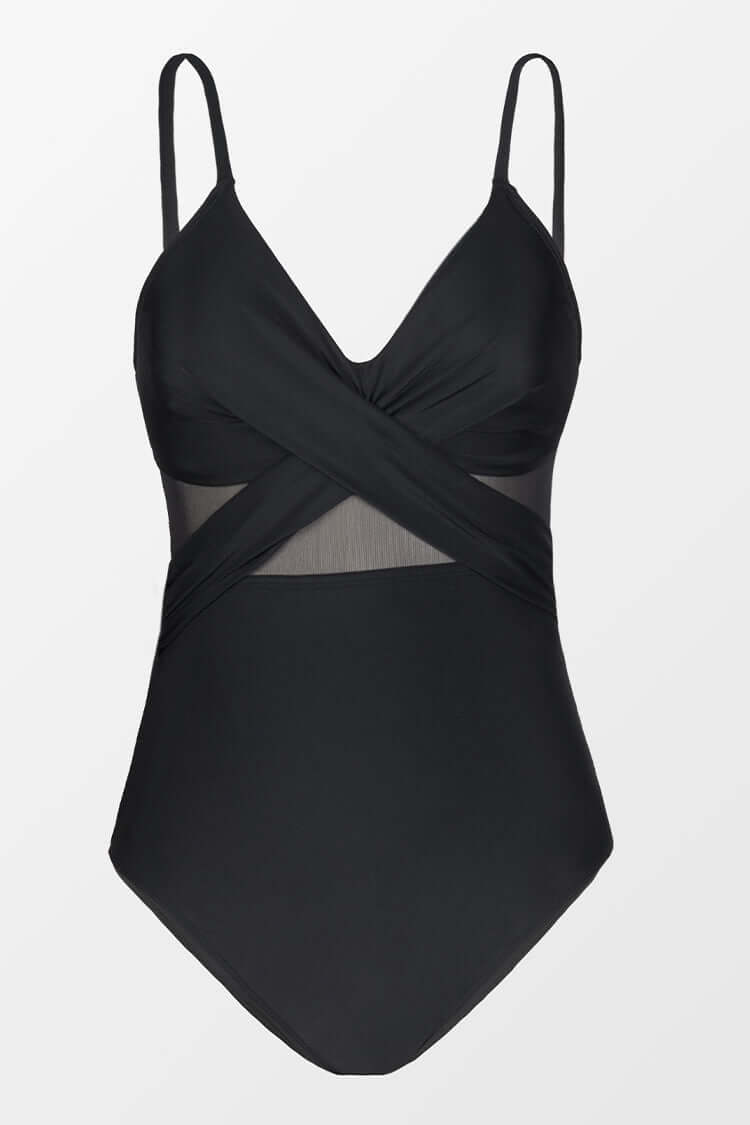 NINA | Maillot une pièce sculptant avec détails transparents