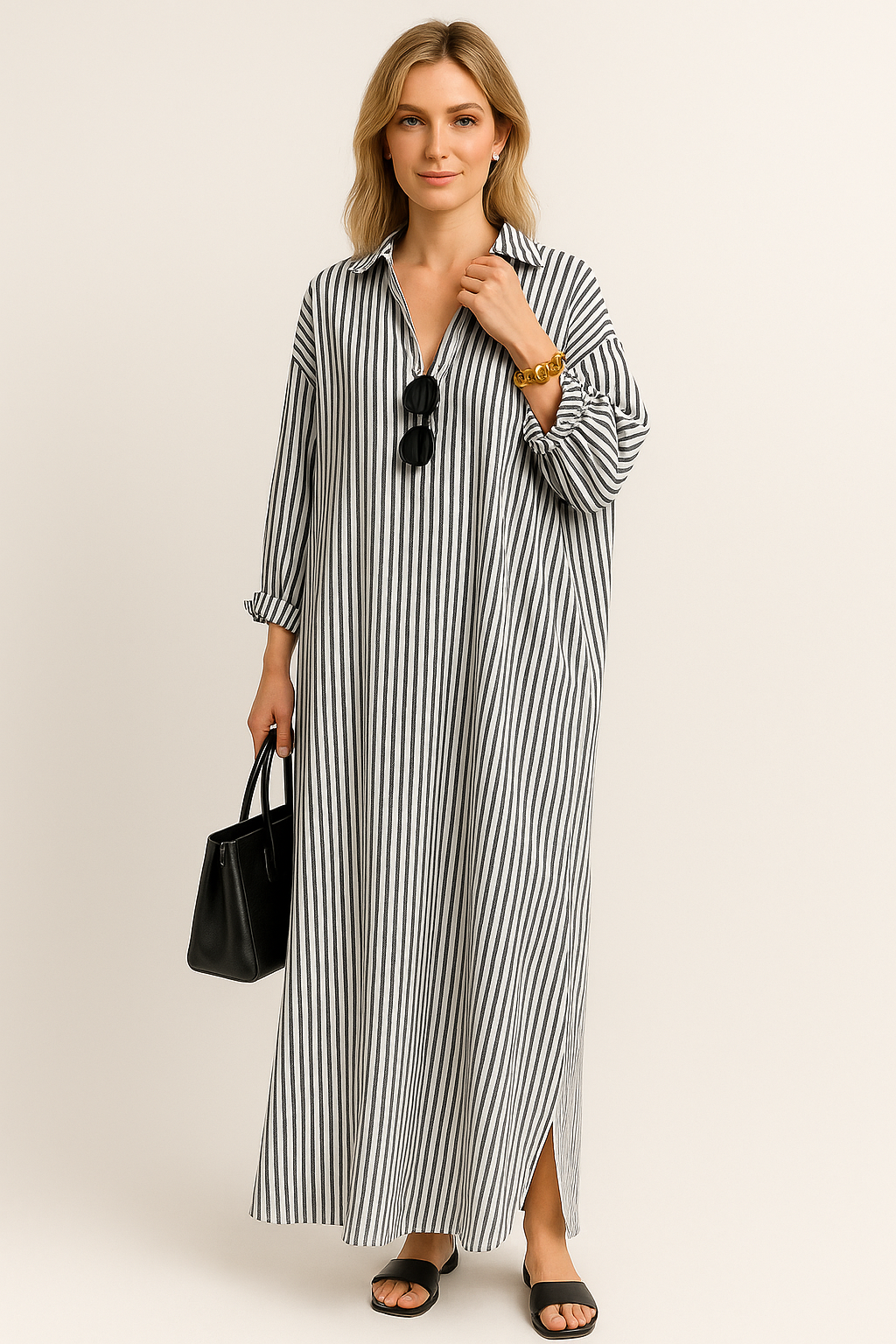 Manon | Robe chemise légèrement oversize