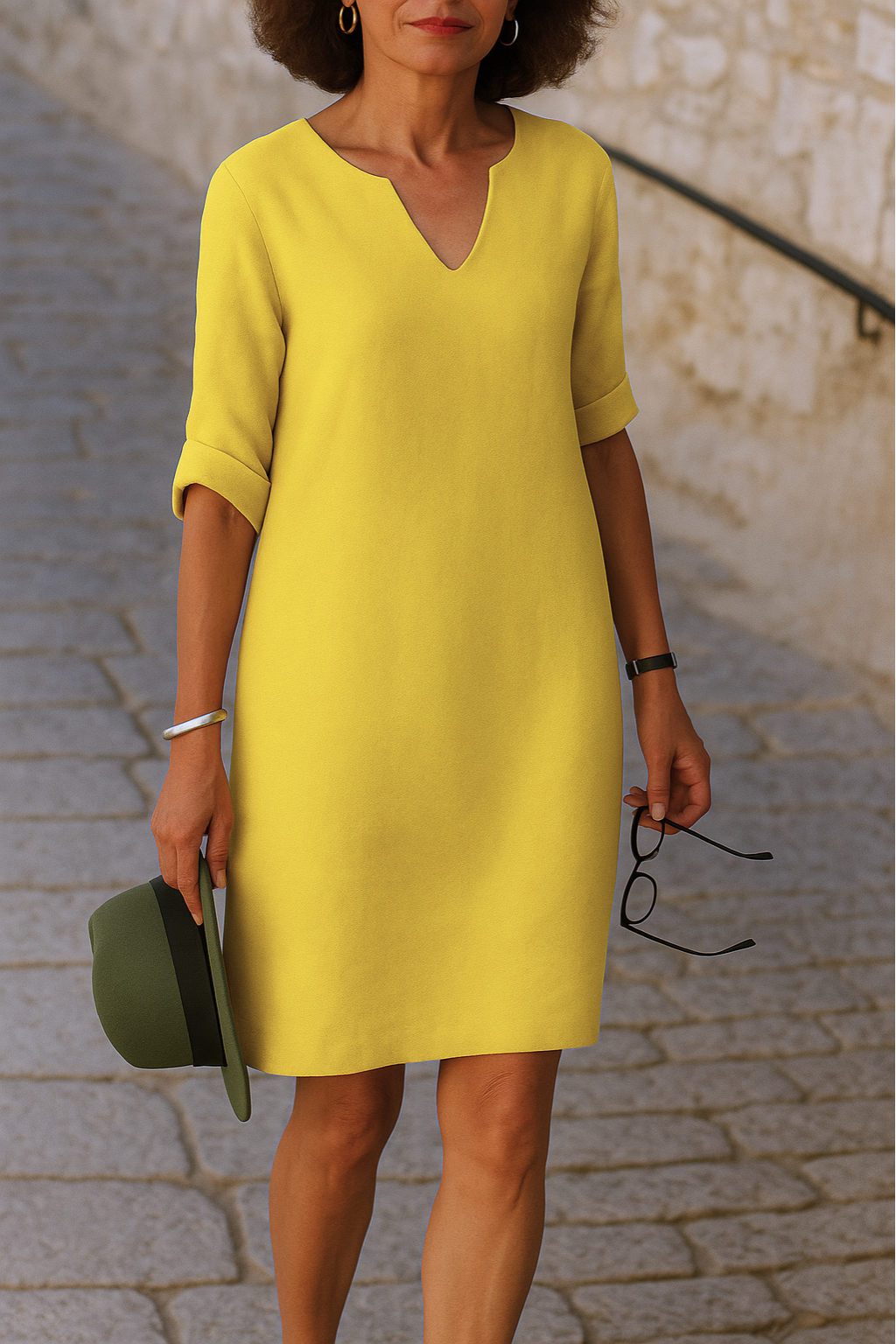 AMÉLIE™ | Robe élégante à col en V