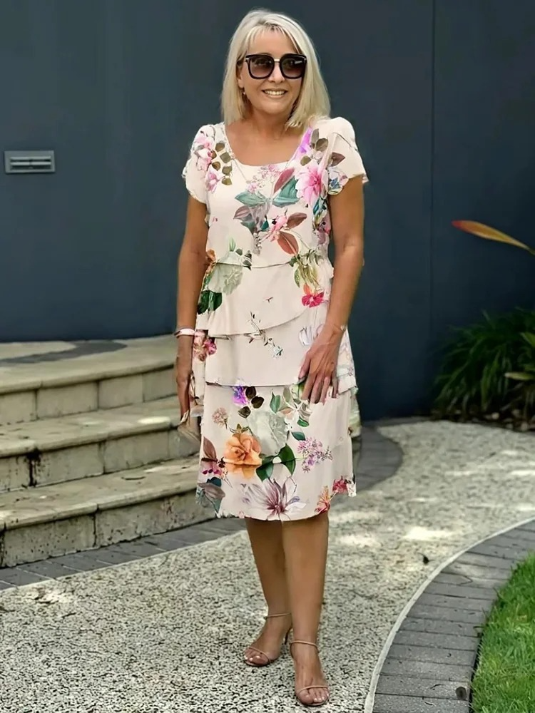 NIVRA | Robe Maxi Élégante à Imprimé Floral