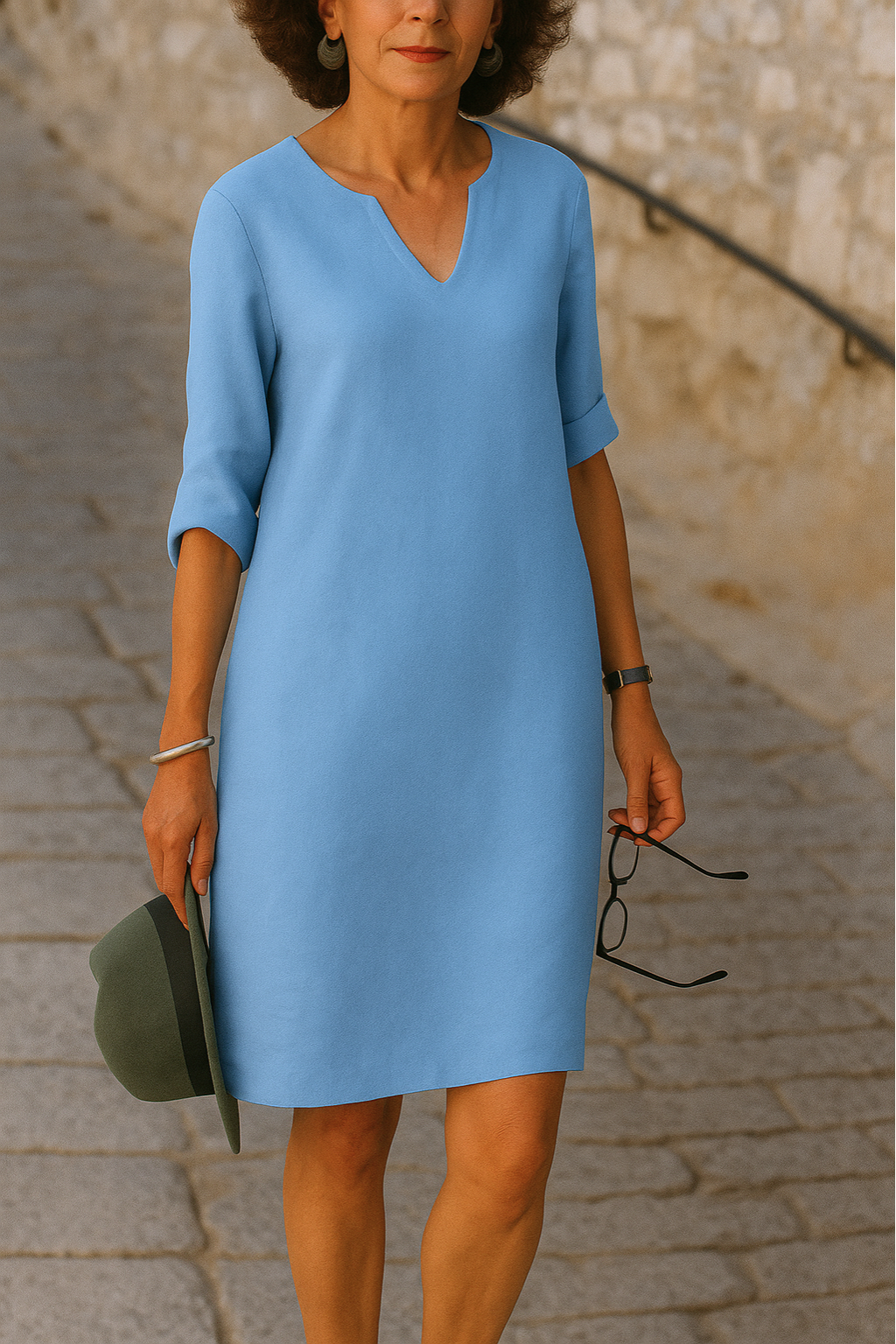 AMÉLIE™ | Robe élégante à col en V