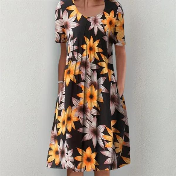 Soline | Robe Fleurie Élégante