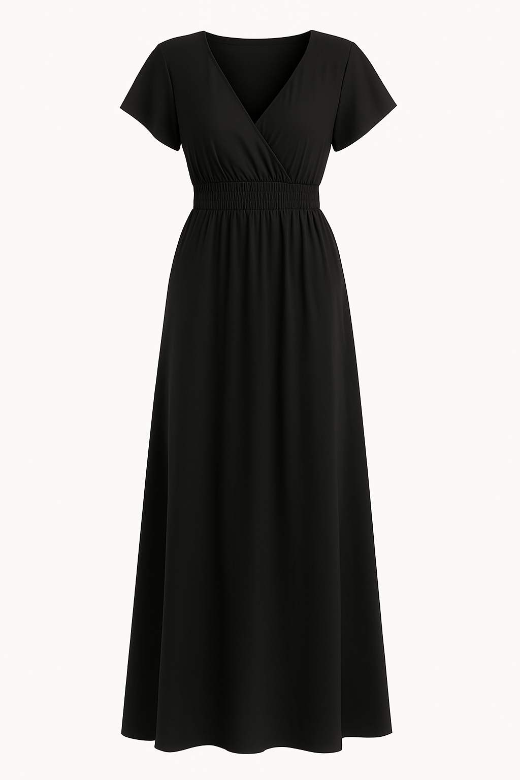 ADÈLE | Robe à col V cache-ventre