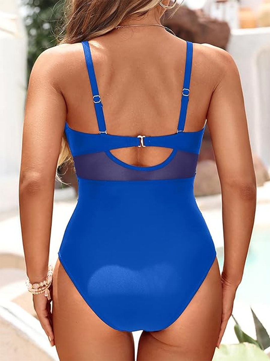 NINA | Maillot une pièce sculptant avec détails transparents
