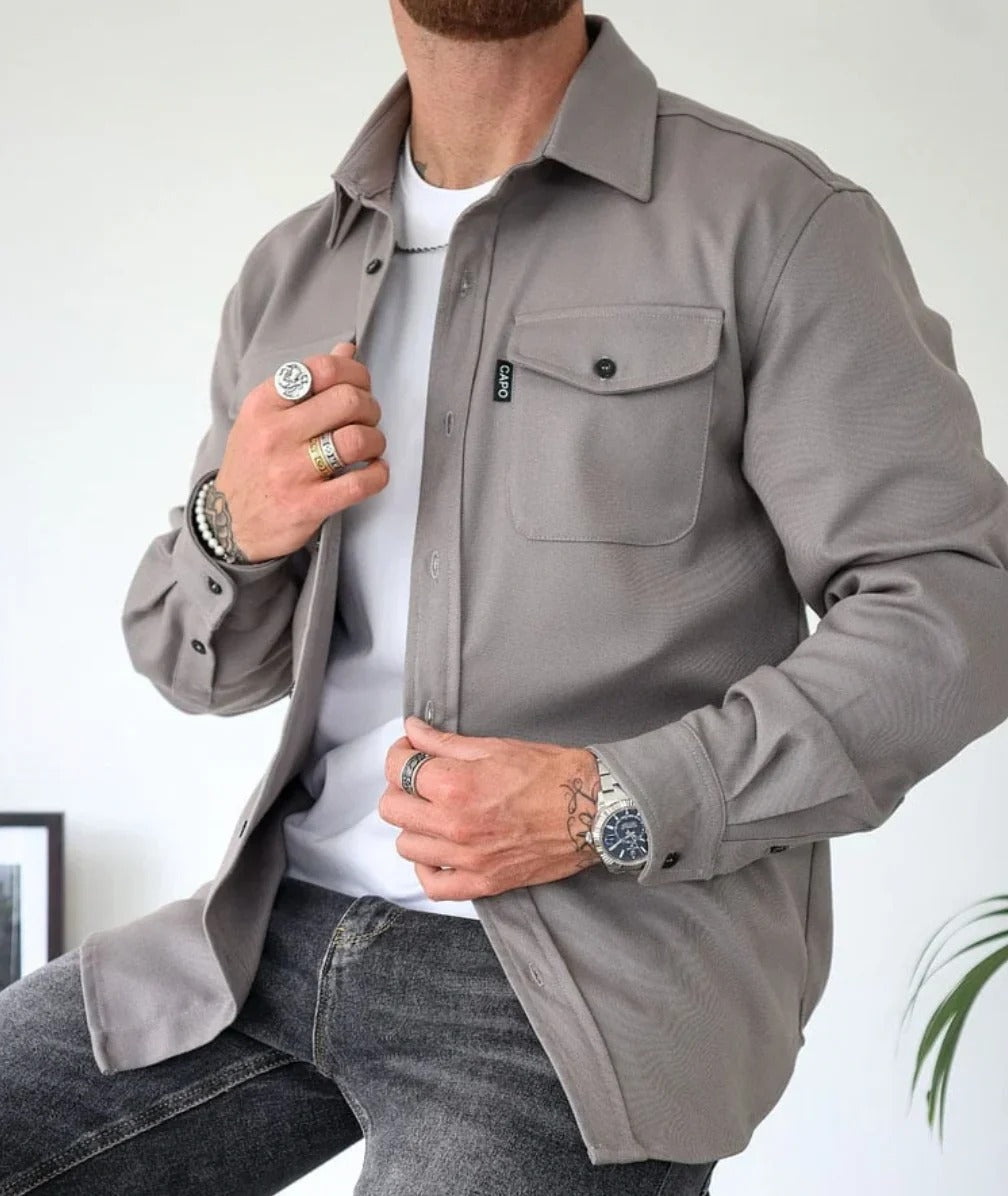 Samuel | Veste chemise avec fermeture à boutons