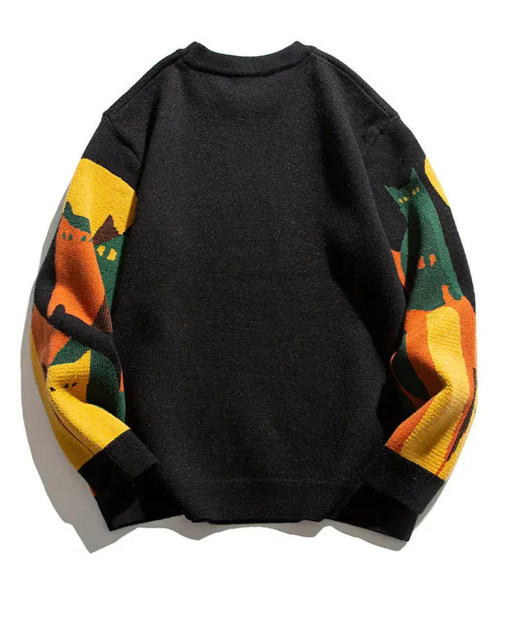 Chat au clair de lune | Pull-over