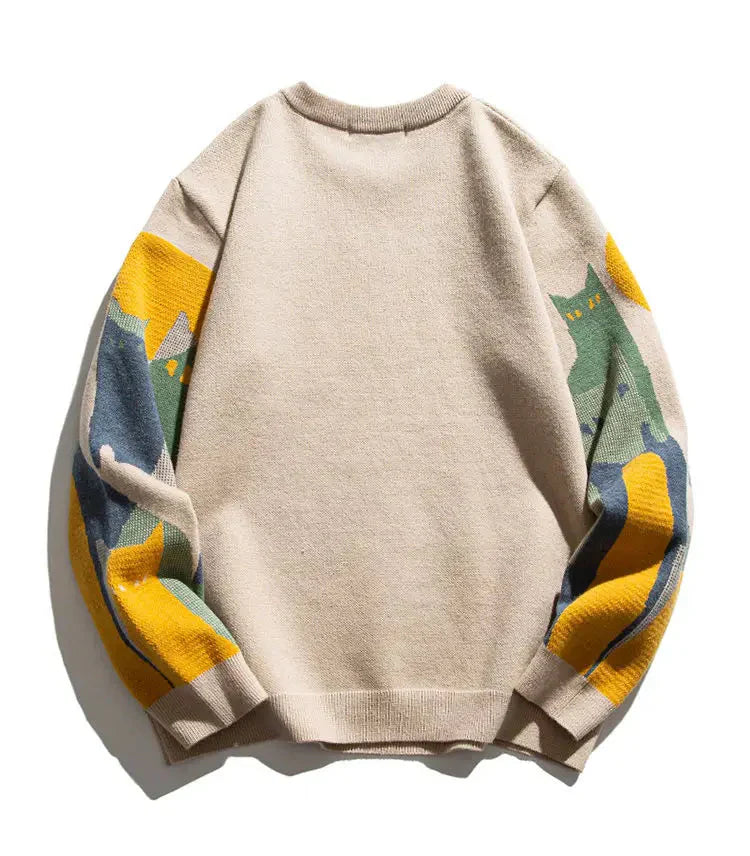 Chat au clair de lune | Pull-over