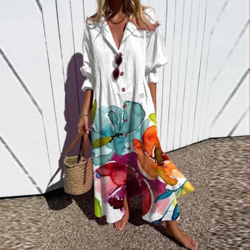 LENI | Robe Bohème Élégante et Fluide
