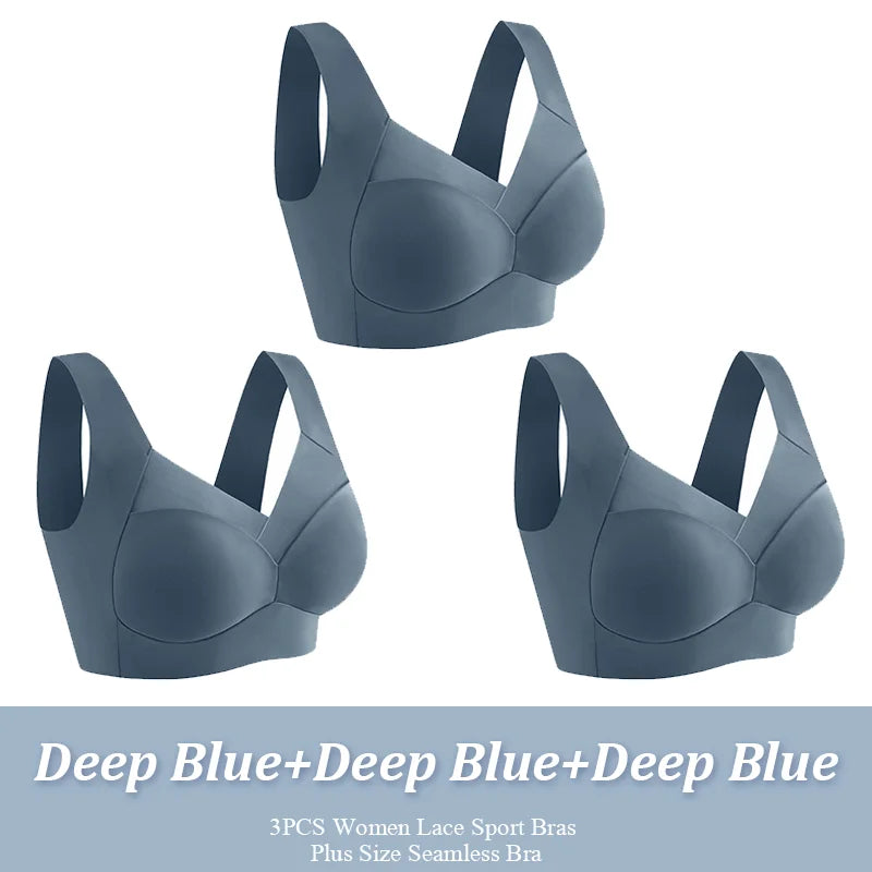 LINDA | Lot de 3 soutiens-gorge confortables et sans couture 2+1 GRATUIT