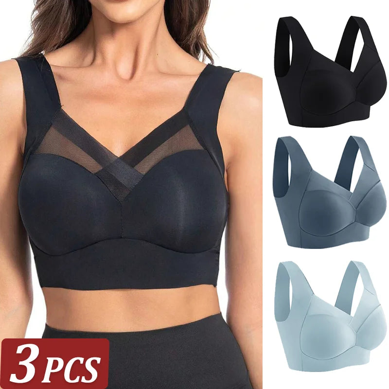LINDA | Lot de 3 soutiens-gorge confortables et sans couture 2+1 GRATUIT