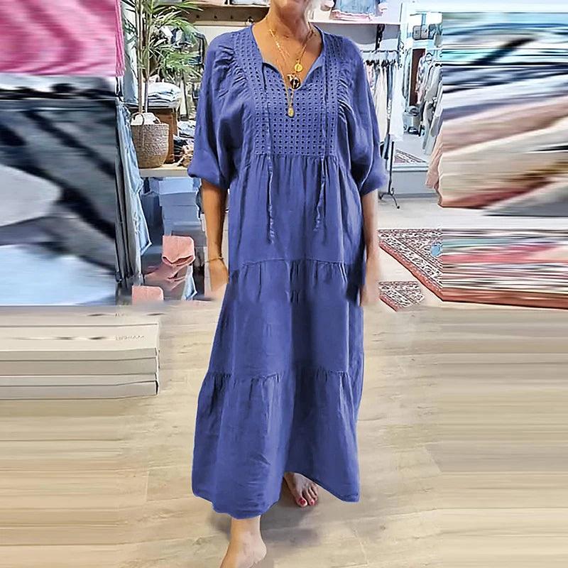 LINE™ | Robe mi-longue fluide