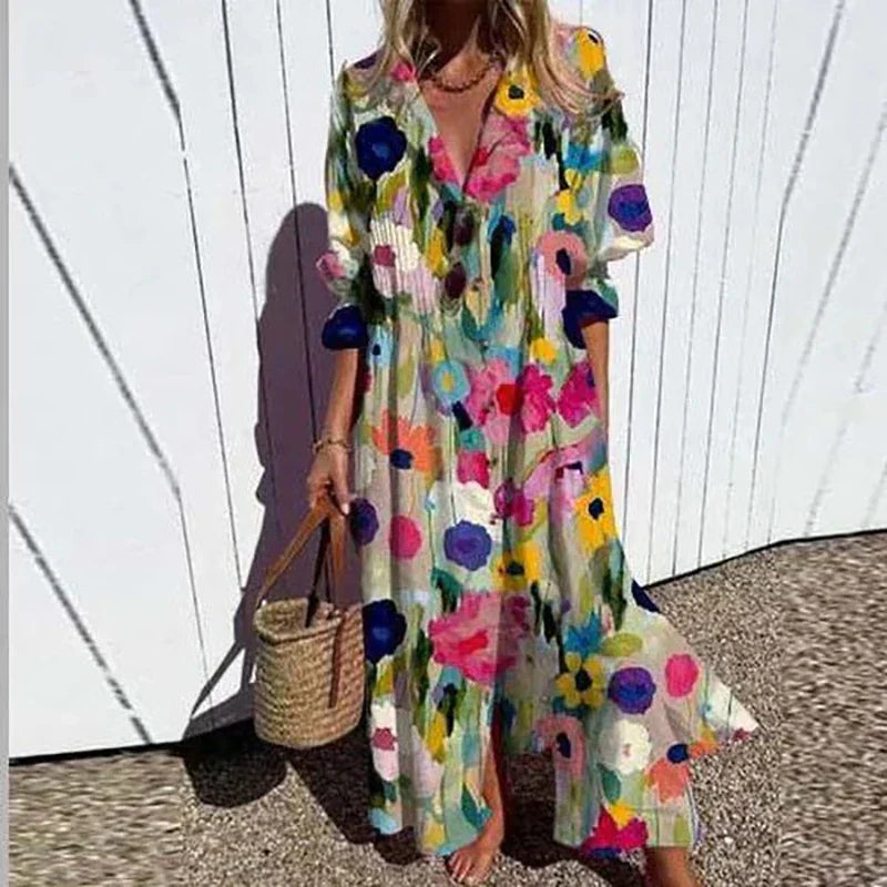 LENI | Robe Bohème Élégante et Fluide