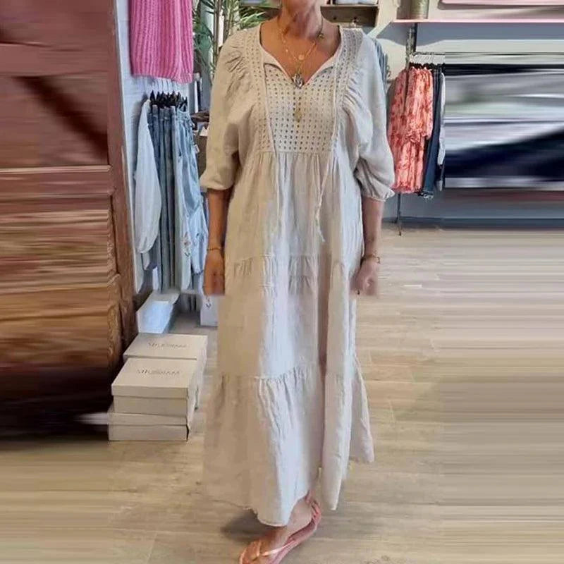 LINE™ | Robe mi-longue fluide