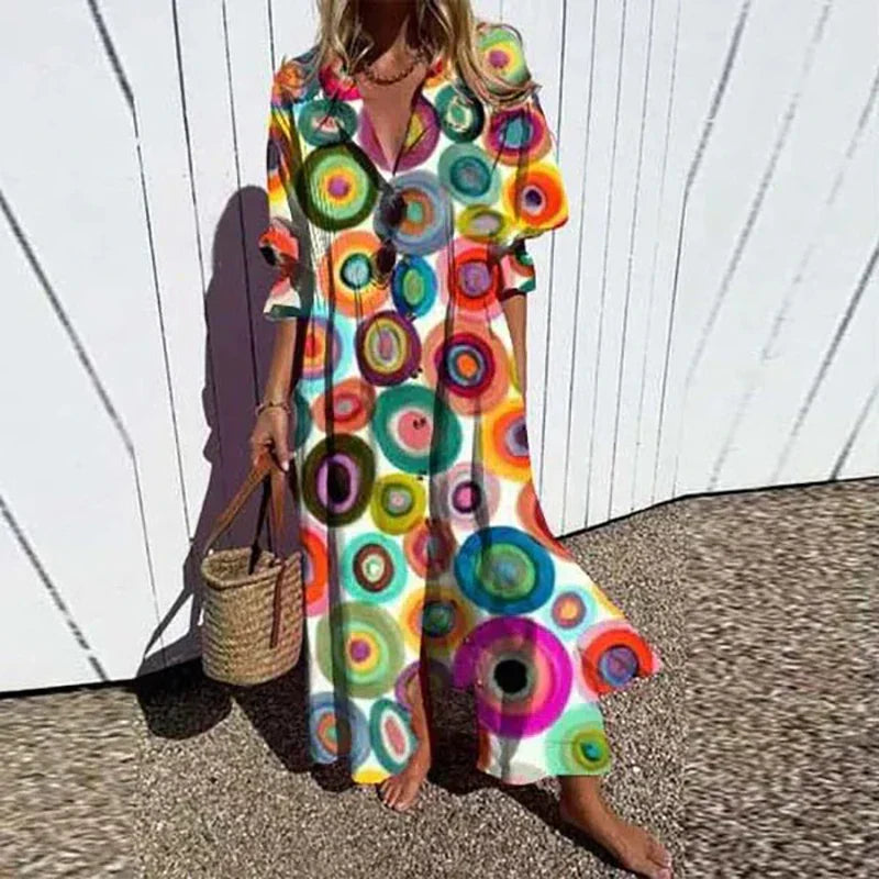 LENI | Robe Bohème Élégante et Fluide