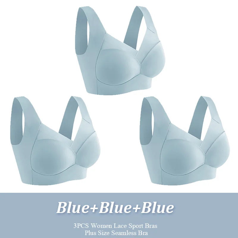 LINDA | Lot de 3 soutiens-gorge confortables et sans couture 2+1 GRATUIT