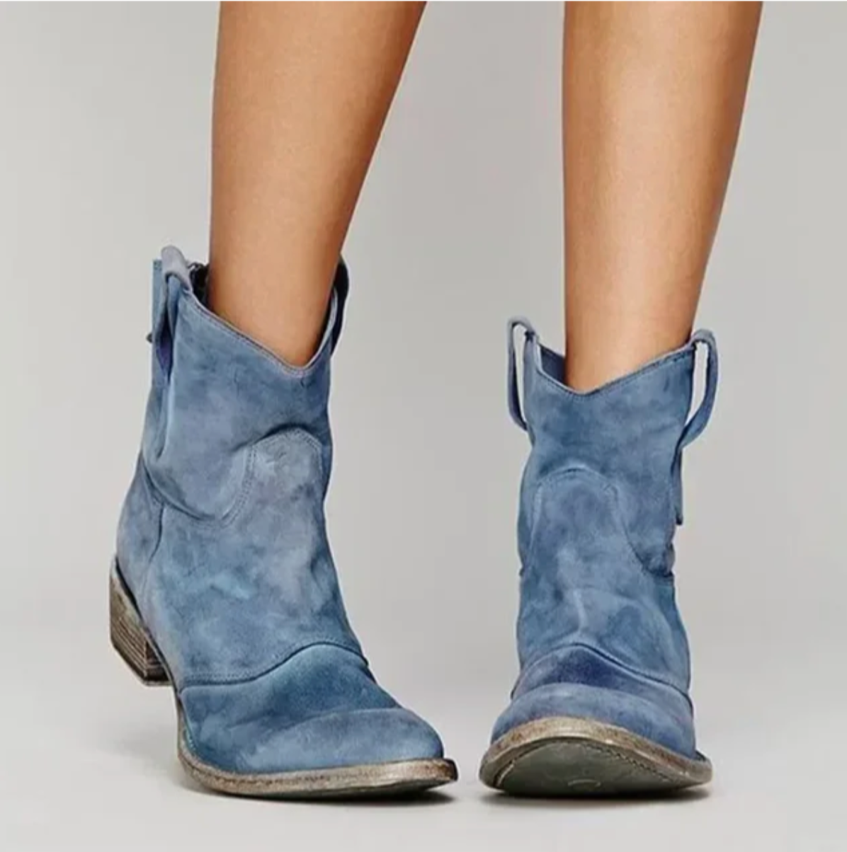 JANINE | Bottes western en suède
