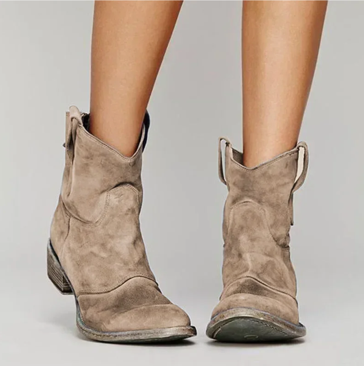 JANINE | Bottes western en suède
