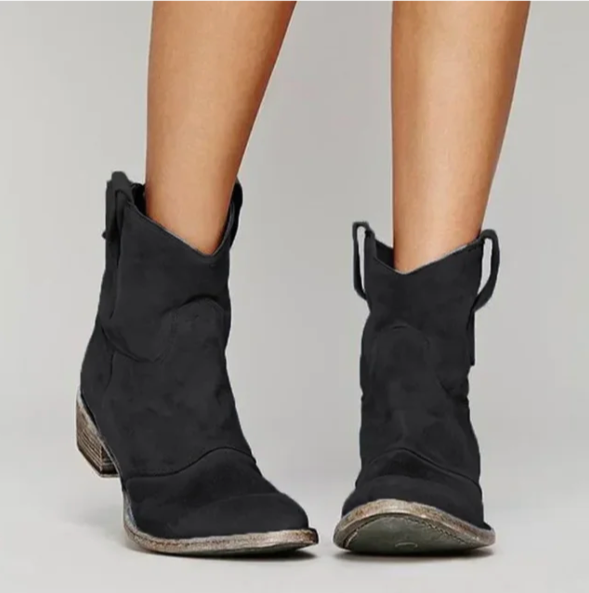JANINE | Bottes western en suède