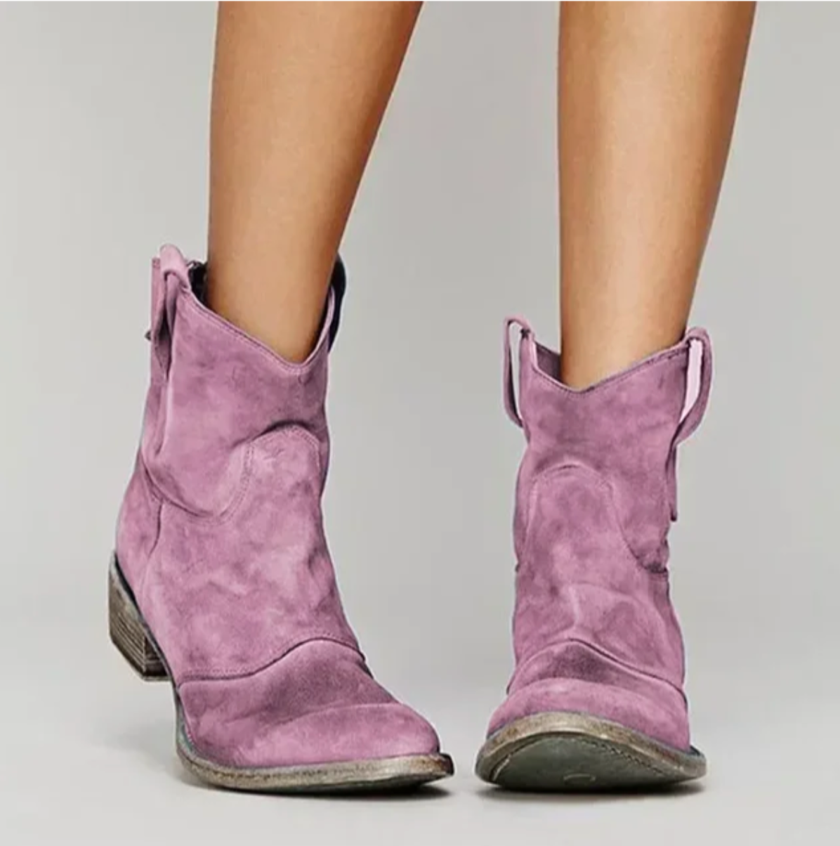 JANINE | Bottes western en suède