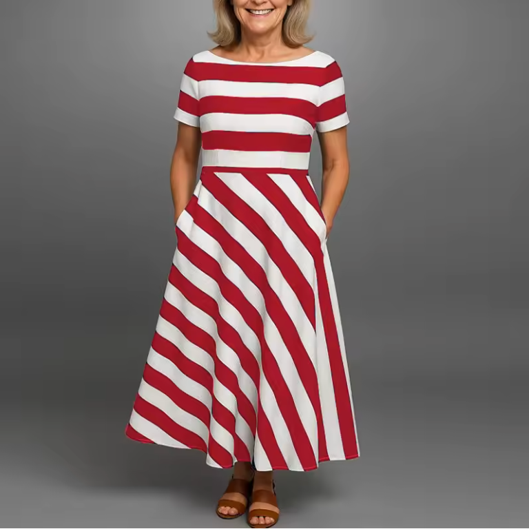 EDITH™ | Robe légère et aérée à rayures subtiles