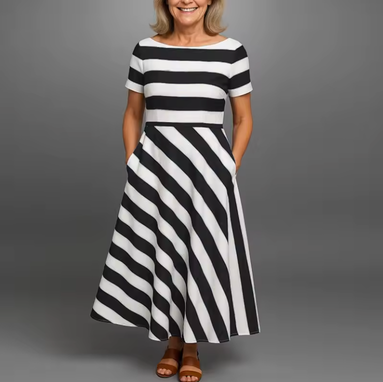 EDITH™ | Robe légère et aérée à rayures subtiles