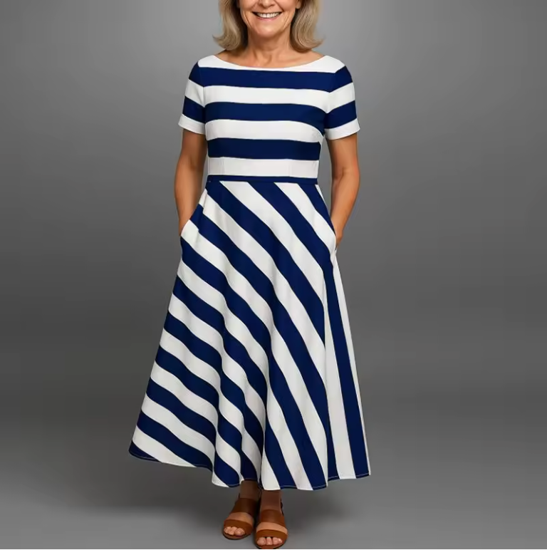 EDITH™ | Robe légère et aérée à rayures subtiles