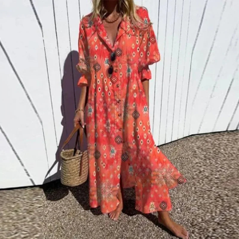 LENI | Robe Bohème Élégante et Fluide