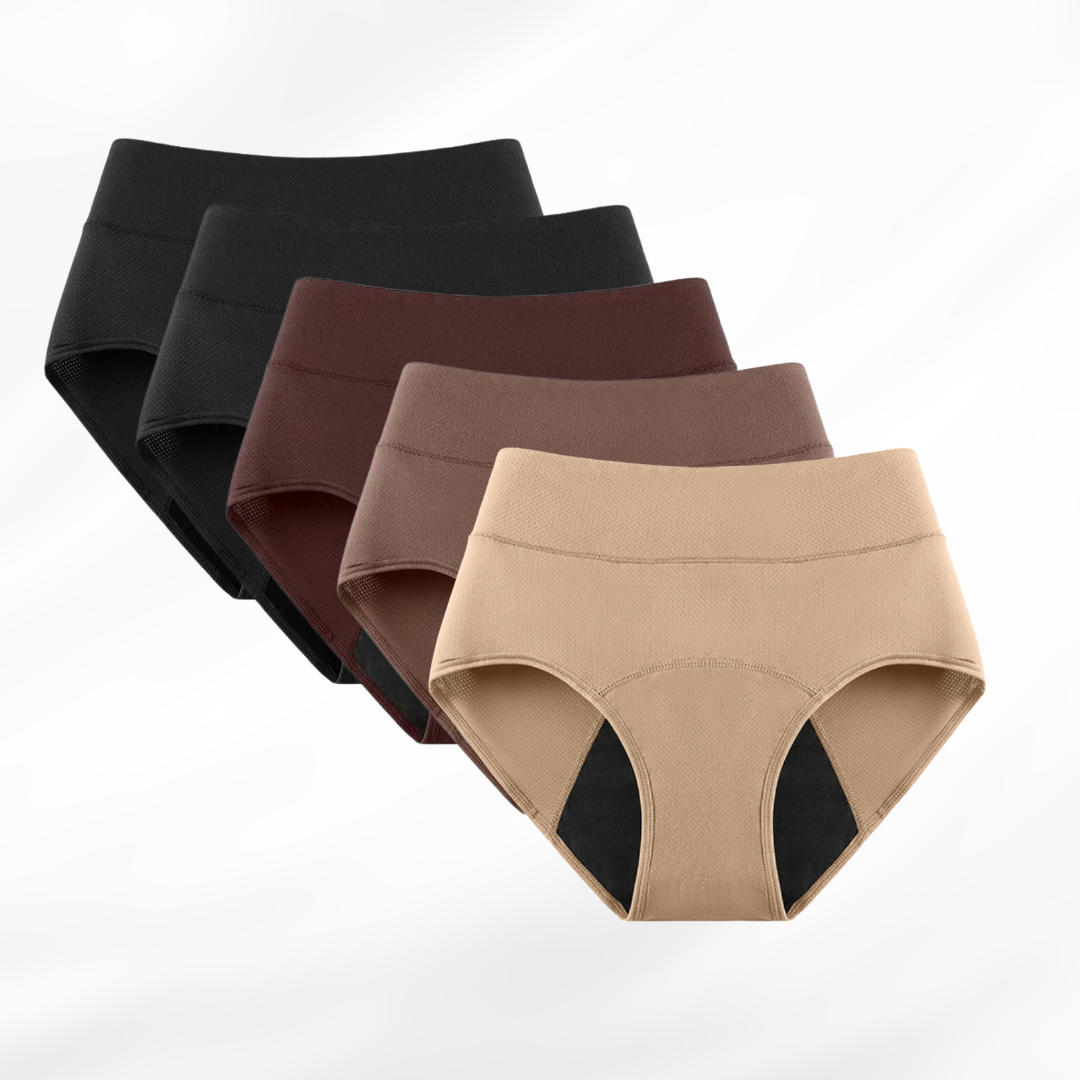 ALINE™ | Sous-vêtements respirants et anti-fuites | Lot de 5