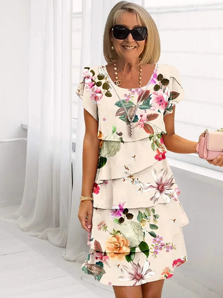 NIVRA | Robe Maxi Élégante à Imprimé Floral