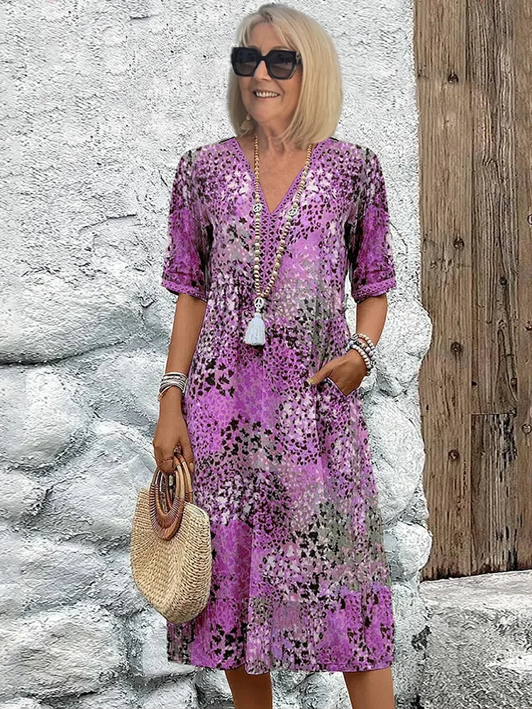 GLAVIRIS | Robe Midi Flatteuse pour une Élégance Insulaire Sans Effort