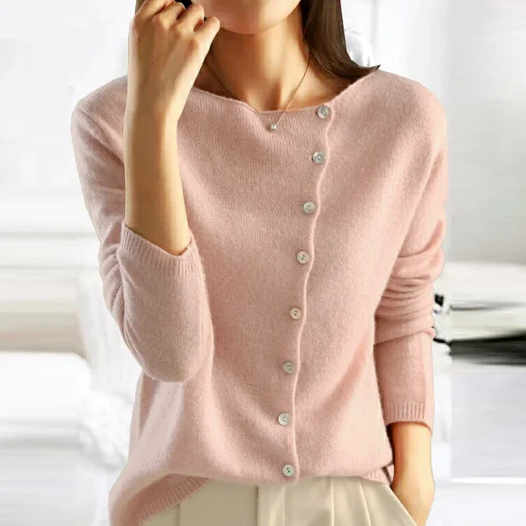 JOANNE | Cardigan classique en maille boutonnée