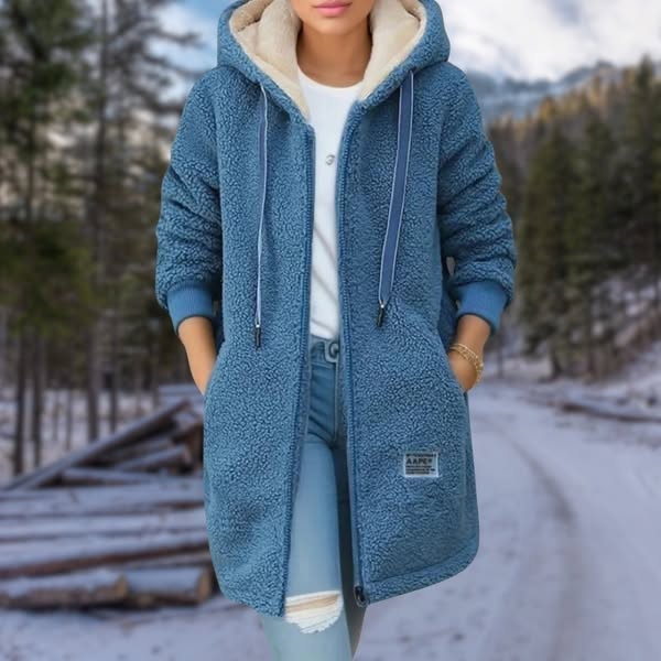 JANIE | Gilet en polaire avec capuche