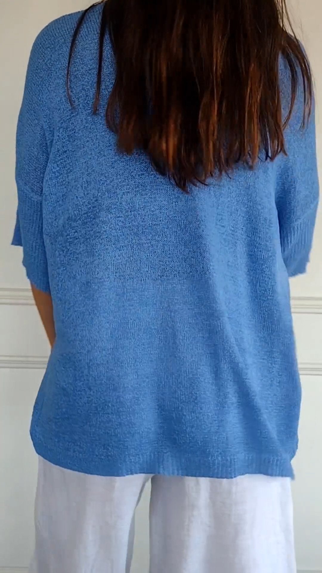 LUCIE | Top en maille à col en V