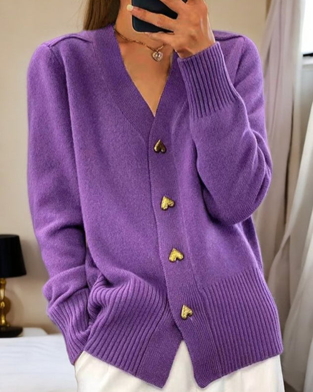 LYNDA™ | Cardigan chaud avec boutons coeur (1 + 1 GRATUIT)