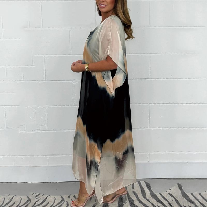 Magalie™ - Robe en mousseline avec effet Dip Dye pour femmes