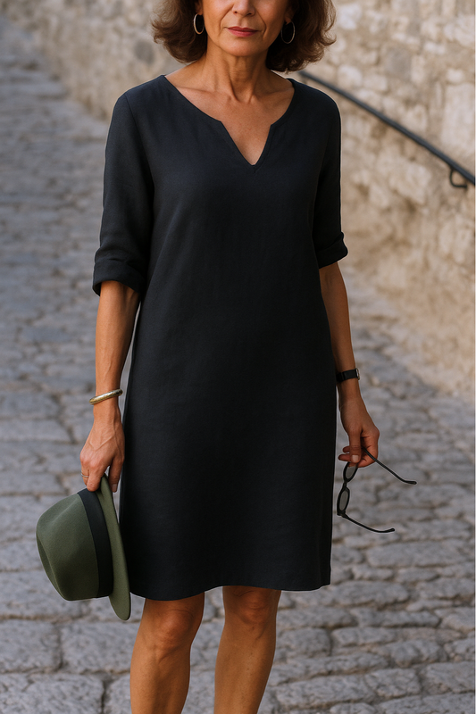 AMÉLIE™ | Robe élégante à col en V