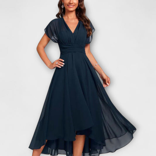 JULITA | Robe de soirée fluide avec décolleté en V