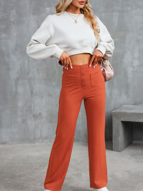 Camille | Pantalon stretch confortable avec poches